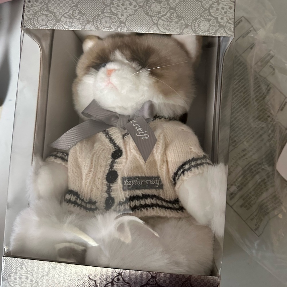 Folklore Album Cardigan Plush Cat